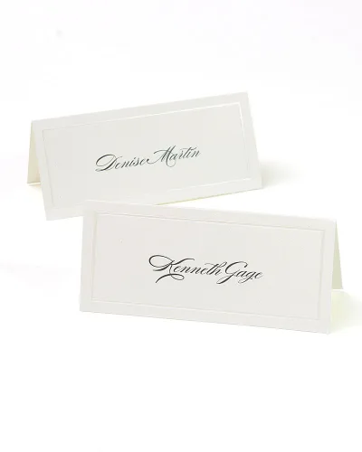Vista 2 de Gartner Studios Tarjetas de lugar imprimibles Kraft, 3.75" x 1.5", 48