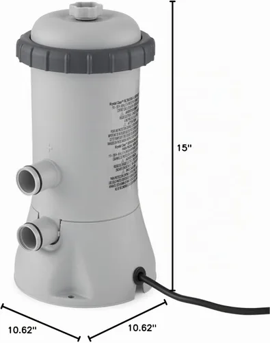 Vista 10 de Bomba con cartucho filtrante Intex Krystal Clear para piscinas montables, ritmo de flujo de 1000 GPH, 110 V a 120 V con interruptor GFCI