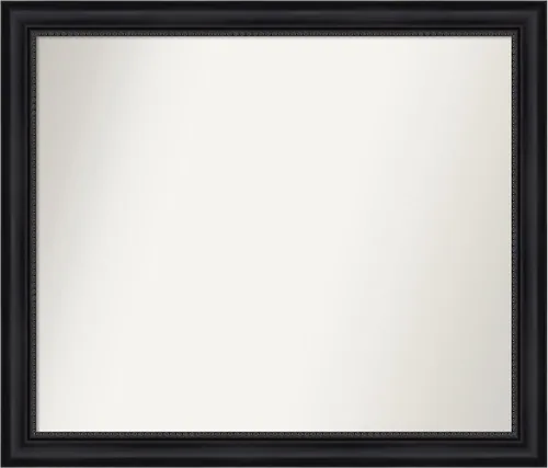 Vista 309 de Amanti Art Espejo personalizado, espejo de baño negro Astor, espejo de pared o espejo de tocador de baño sobre el fregadero (25 x 25 pulgadas)