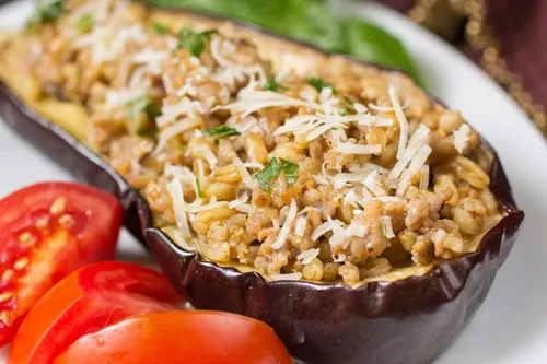 Vista 8 de Alessi Autentico, Farro de grano romano sazonado de primera calidad, cocina como risotto, saludable para el corazón, fácil de preparar, 7 onzas
