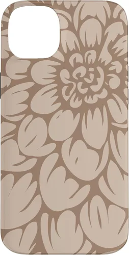 Vista 15 de iPhone 16 Cute Brown and Tan (Beige) Designer Flower Petals Case