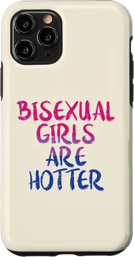 Vista 10 de Funda de regalo para iPhone 14 Pro Bisexual Girls Are Hotter Bi Pride Flag LGBTQ