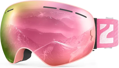 Vista 8 de ZIONOR X - Gafas de esquí - Gafas de snowboard con lente desmontable OTG para hombres, mujeres y adultos