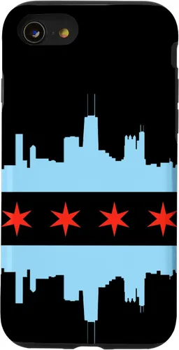Vista 18 de Chicago Flag Skyline City of Chicago Pride Case for iPhone 17