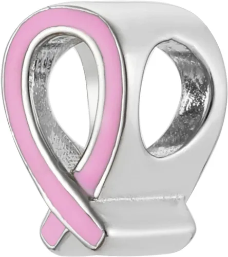Vista 3 de Awareness Ribbon Cancer - Cuenta de plata de ley 925 para Pandora y pulseras o collares similares