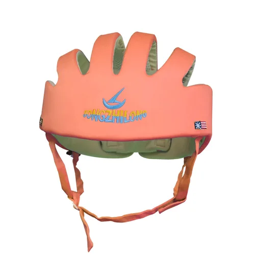 Vista 2 de Casco ajustable para bebé, gorra de arnés de cojín suave para niños, sombrero para niños pequeños cuando aprendes a gatear a caminar (naranja)