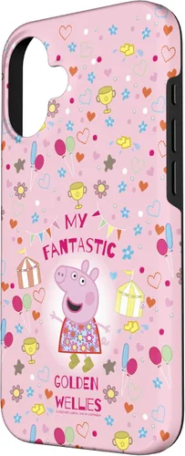 Vista 2 de Funda para iPhone 16 Peppa Pig My Fantastic Golden Wellies