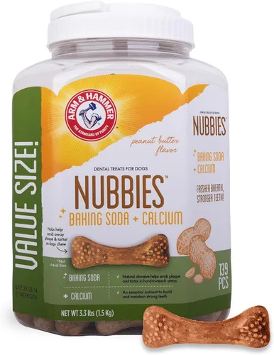 Vista 14 de Arm & Hammer Nubbies - Golosinas dentales para perros, sabor a pollo, 5