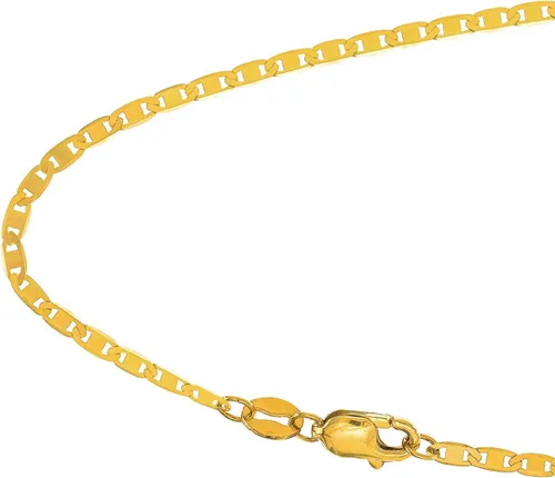 Vista 5 de Collar de cadena Mariner de oro amarillo macizo de 14 quilates de 0.067 in - 16, 18, 20, 24 pulgadas