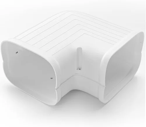 Vista 13 de Juego de cubierta de codo plano marrón, cubierta de nivel flexible, accesorios para acondicionadores de aire sin conductos y bombas de calor