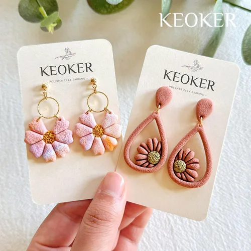 Vista 3 de KEOKER Rodillo de Textura de Arcilla Polimérica, Rodillo de Arcilla Polimérica para Hacer Aretes, Como Hojas de Textura de Arcilla Polimérica