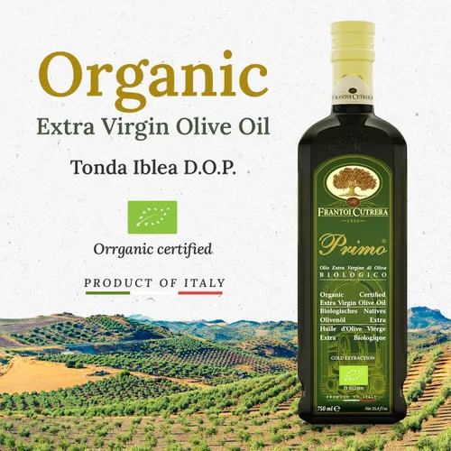 Vista 6 de Frantoi Cutrera Primo Aceite de Oliva Virgen Extra Orgánico Italiano Extraído en Frío Prensado en Frío, Aceite de Oliva Rico en Polifenoles