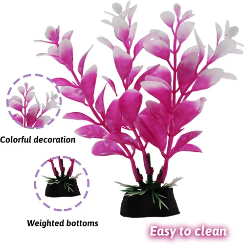 Vista 4 de Plantas decorativas para peceras con coral de resina, 8 piezas de decoración de acuario
