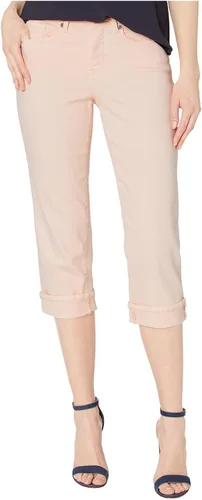 Vista 17 de NYDJ - Pantalones de mezclilla Marilyn rectos con puños recortados y efecto moldeador para mujer Negro