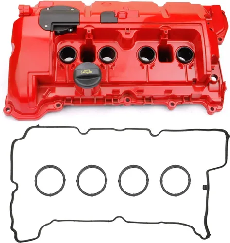 Vista 8 de MITZONE Cubierta de válvula de culata compatible con 2007-2016 Mini Cooper Base R55-R61 non-S N16/N12 1.6L Reemplazar 11127646554