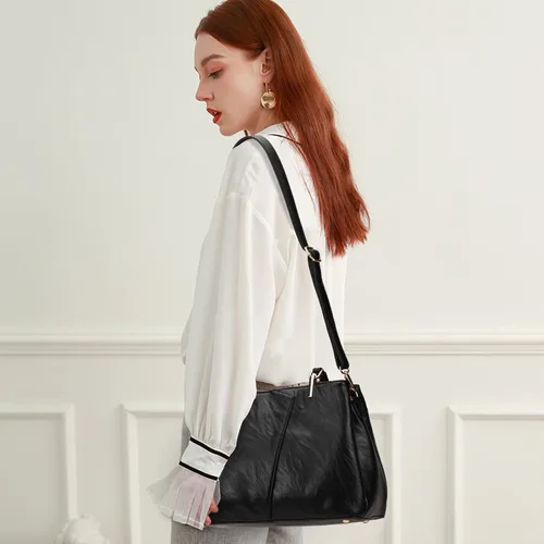 Vista 2 de KouLi Buir Hobo, bolsos y bolsos de piel sintética hombro, bandolera, asa superior, bolsas de mano para mujer