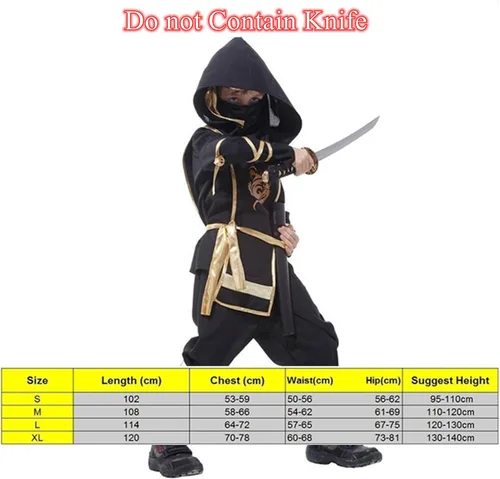 Vista 2 de Ninjago - Disfraz de Halloween para niños y niñas, diseño de ninjago