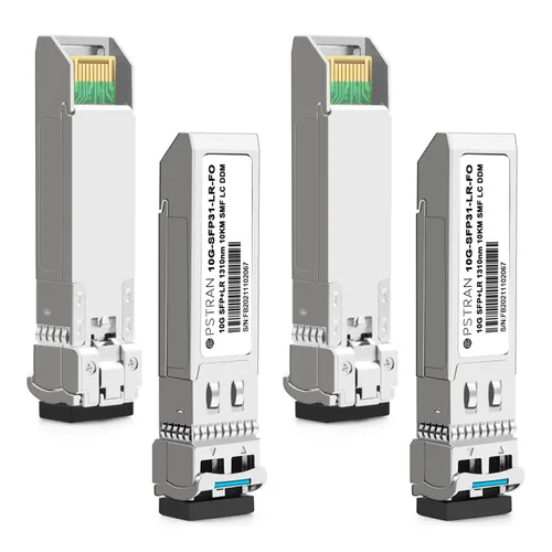 Vista 56 de 10GBASE-LR SFP+ Módulo Transceptor Óptico, 1310nm, 6.2 mi, DDM, Duplex LC SMF, 10 unidades, Gris, Sólido