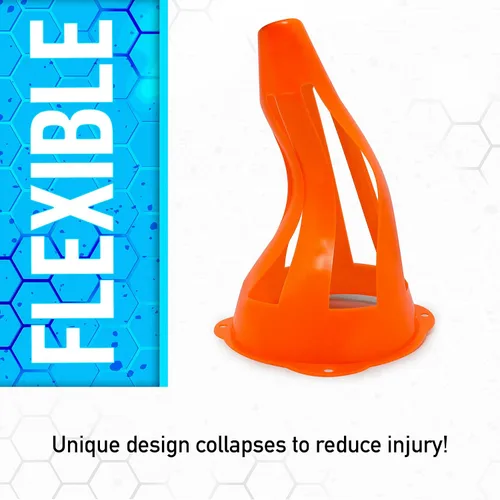 Vista 2 de FRANKLIN SPORTS INDUSTRIA 4PK 10' Flex Marcador Cono Fútbol Accesorios