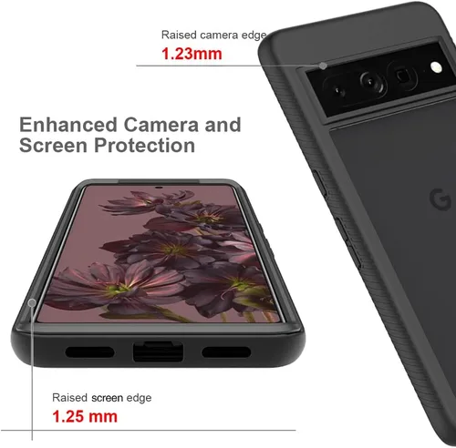Vista 5 de AKABEILA Funda compatible con Google Pixel 7, compatible con Google Pixel 7, carcasa de 360° de cuerpo completo a prueba de golpes
