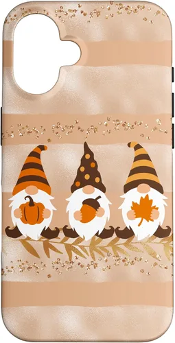 Vista 32 de Fall Autumn Gnomes Phone Case Modern Pastel Cute Beige Case for iPhone 17