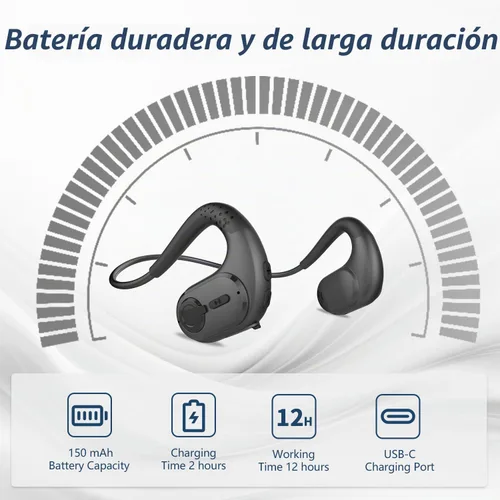Vista 6 de BANIGIPA - Auriculares Bluetooth con micrófono extraíble