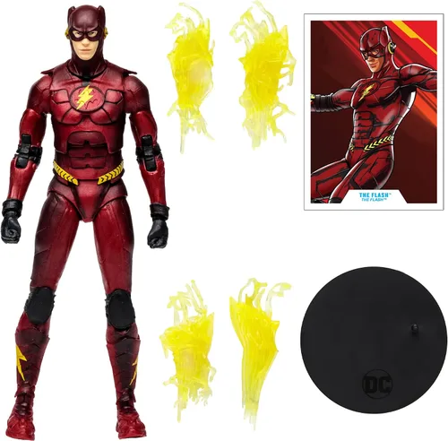 Vista 7 de McFarlane - DC Multiverse - Figura de acción de la película Flash de 7 pulgadas - El disfraz de Batman Flash