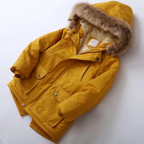 Vista 2 de WEONEDREAM Abrigos de invierno para niños y niñas, trajes cálidos para niños, chaqueta resistente al viento para niños de 1 a 8 años