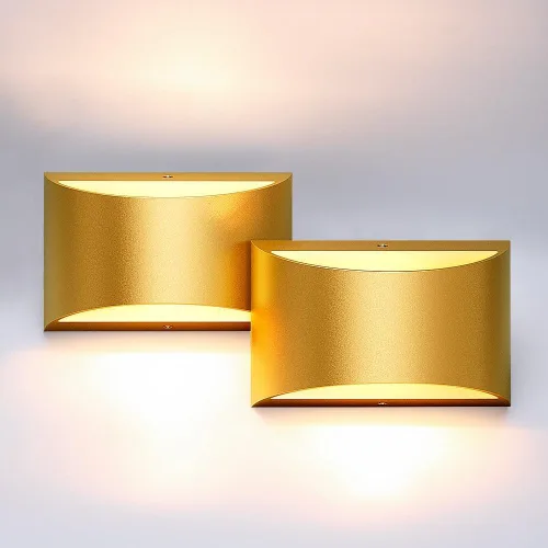Vista 14 de Aipsun Aplique de Pared de Latón Cepillado Luces de Pared Interiores con Cableado Directo 1 Paquete Luz de Montaje en Pared Hacia Arriba y Hacia