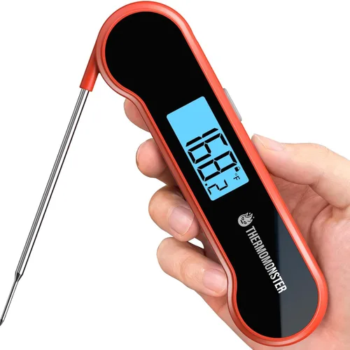 Vista 12 de Termómetro digital de lectura instantánea de 0.5 segundos para carne con precisión de ± 0.5 ℉, termómetro de alimentos para cocinar utensilios