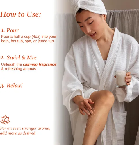 Vista 7 de Relax Spa & Bath, Epsom & Sales del Mar Muerto, sales de baño de aromaterapia para bañera de hidromasaje, baño o spa, infundidas con magnesio