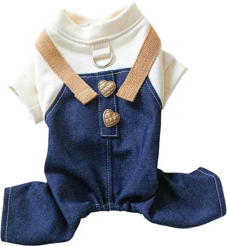 Vista 21 de Ropa para perros de verano con lazo, camisas elegantes para mascotas para perros pequeños, niños y niñas, cachorros, overol clásico, traje clásico