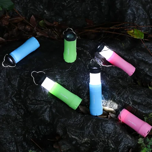 Vista 6 de EverBrite Mini Linternas y Faroles 2 en 1, Combo de Linterna con Zoom con 3 Modos, Artículos Esenciales para Acampar, Farol de 2 Piezas a Batería