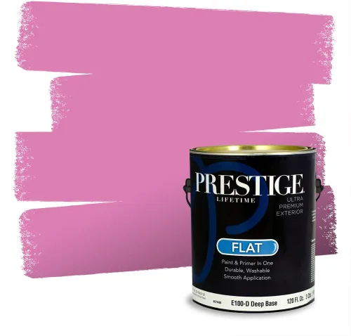 Vista 341 de Prestige Paints Pintura exterior e imprimación en uno, 1 galón, plano, coincidencia comparable de Valspar* Amber Rose*