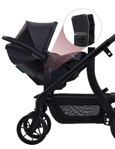 Vista 6 de Adaptadores de asiento de cochecito Momcozy Solo ChangeGo Modelos compatibles para: Joie GEMM, Cybex, Nuna, modelos específicos de Bugaboo