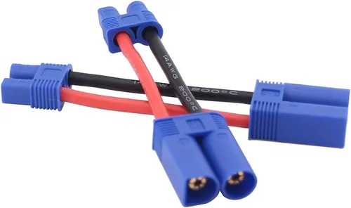 Vista 4 de 3pcs macho EC5 a hembra EC3 conector adaptador cable 14awg 2in para batería Lipo (B108-3)