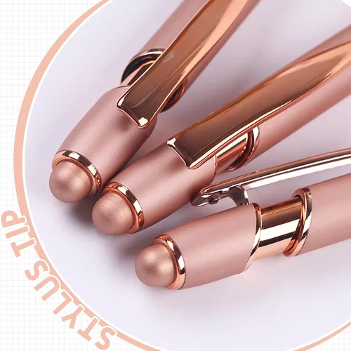 Vista 8 de YOXMJDB Bolígrafos Stylus para pantallas táctiles, paquete de 12 bolígrafos de oro rosa inspiradores, bolígrafos de punta media de 1.0 mm