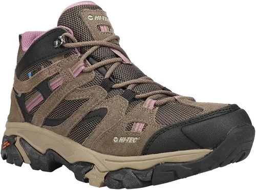 Vista 2 de HI-TEC Apex Lite Mid WP - Botas de senderismo impermeables para mujer, ligeras, para exteriores y senderos