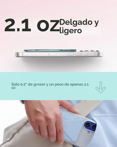Vista 2 de MOFT Soporte magnético para cartera compatible con iPhone 17/16/15/14/13/12, ajuste de ángulo y soporte de teléfono compatible con MOVAS Magsafe