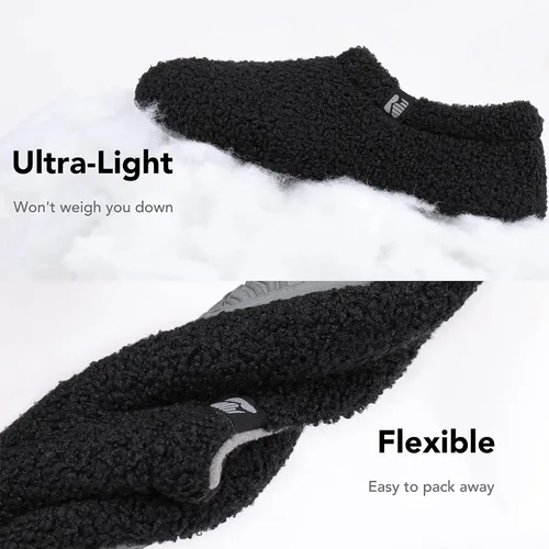 Vista 4 de RockDove - Pantuflas de vellón de estilo cerrado para mujer, ideales para interiores