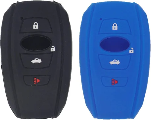 Vista 14 de LemSa Funda protectora de silicona con 4 botones para Subaru 2016-2018 Forester 2017-2018 Outback 2015 2016 2018 XV Crosstrek 2017 Impreza 2014-2017