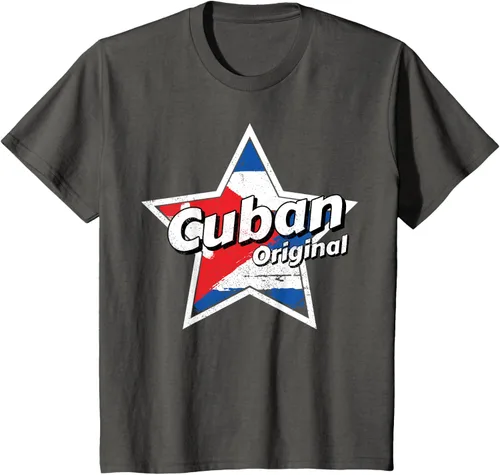 Vista 39 de Camisa Cubano Original Camisa Bandera de Cuba Camiseta Cubano, Negro