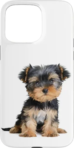 Vista 31 de Yorkie Puppy Portrait Cute Yorkshire Terrier Dog Lover - Carcasa para iPhone 17
