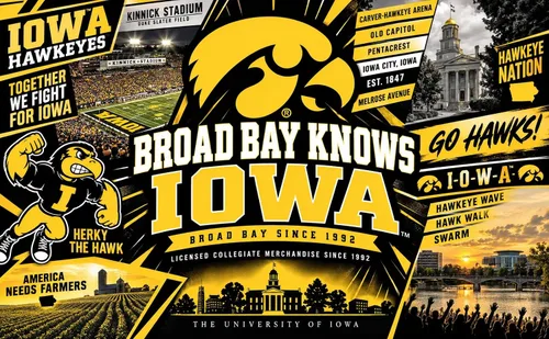 Vista 4 de Iowa Hawkeyes Tote Bags University of Iowa Totes Beach Pool Or Travel Negro