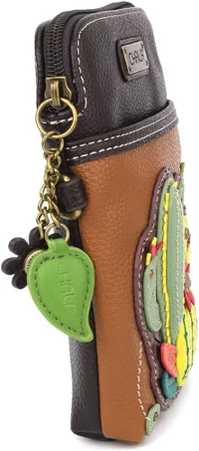 Vista 3 de Chala - Bolsa de piel sintética multicolor con correa ajustable para teléfono celular