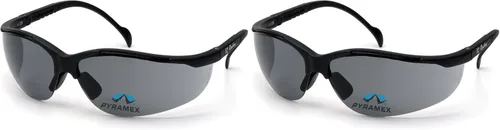 Vista 9 de Pyramex Venture II Bifocal Readers Safety Glasses Protective Eyewear, 2.5 Diopters, Amber