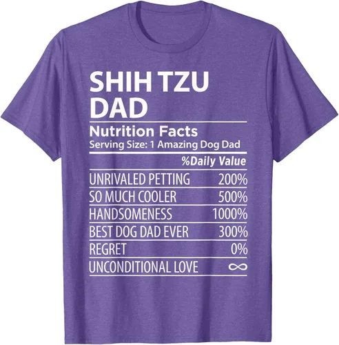 Vista 11 de Shih Tzu Dad - Camiseta divertida para dueño de perro Shih Tzu, Negro