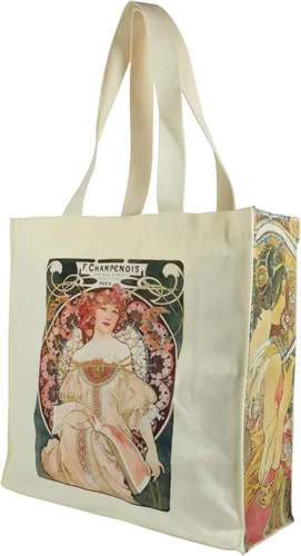 Vista 8 de Komociya Bonita bolsa de lona estética para mujer, bolsa de mano con cremallera, bolsa de hombro para el trabajo, universidad, viajes