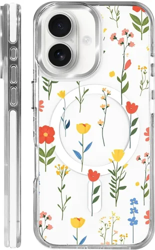Vista 23 de Funda para iPhone 13 Pro, transparente con bonito patrón de tiburón azul, compatible con Magsafe funda protectora suave para mujeres y niñas (blanco)