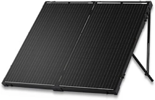 Vista 10 de Renogy - Panel solar portátil de 100 vatios y 12 voltios con controlador de carga impermeable de 20 A, maletín solar plegable de 100 W con soporte
